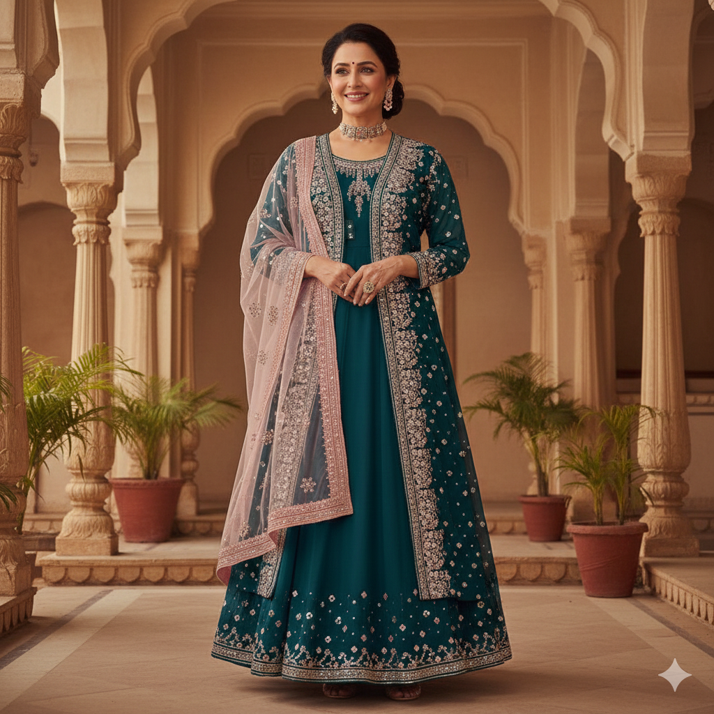 CRYSTAL DIAMOND WORK MOST VIRAL GOWN