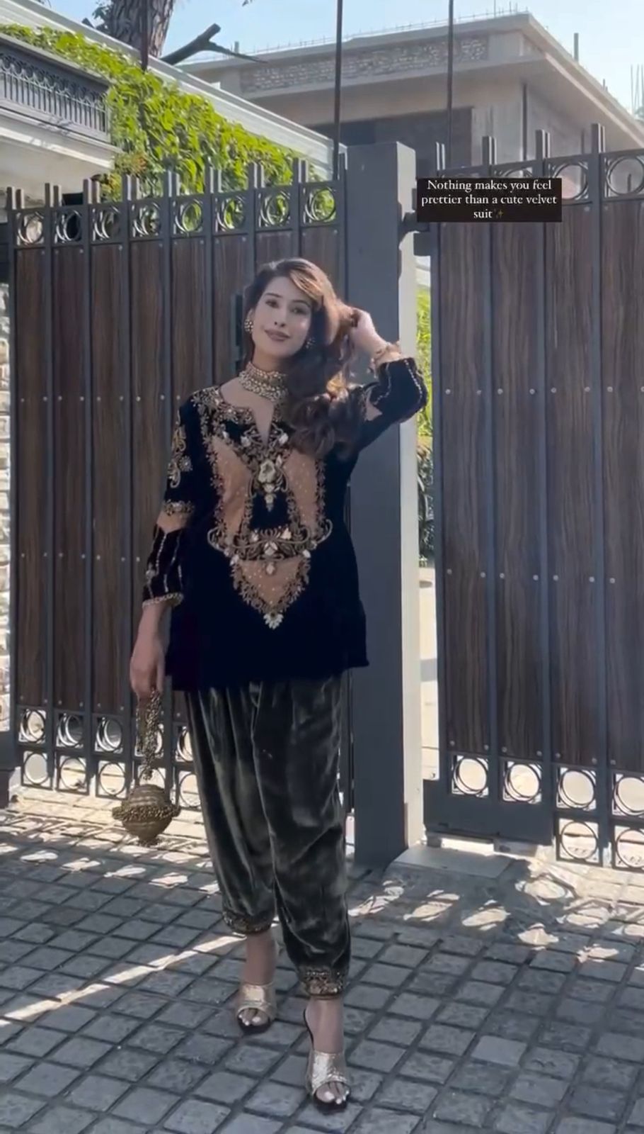 Velvet Designer Co-ord Set