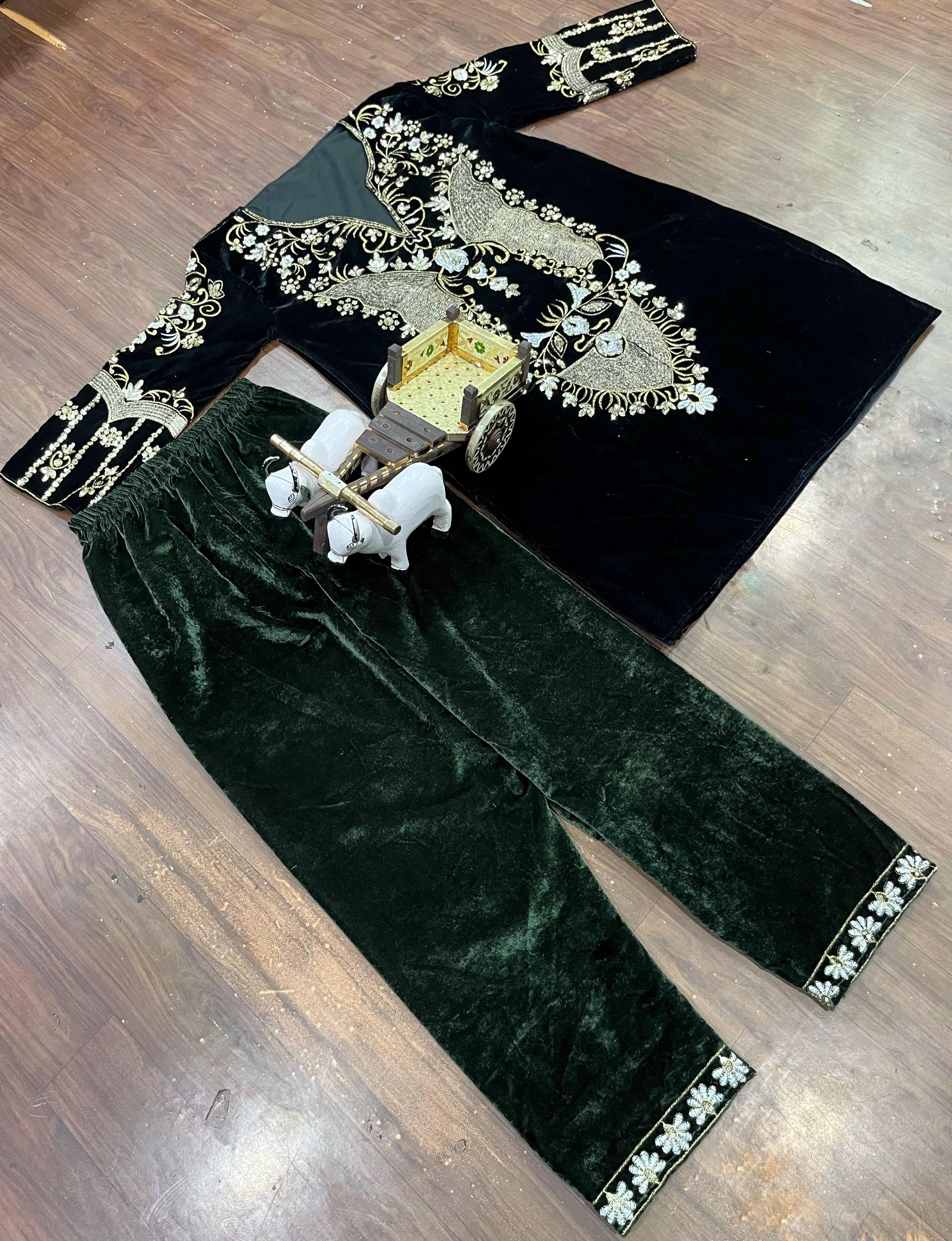Velvet Designer Co-ord Set
