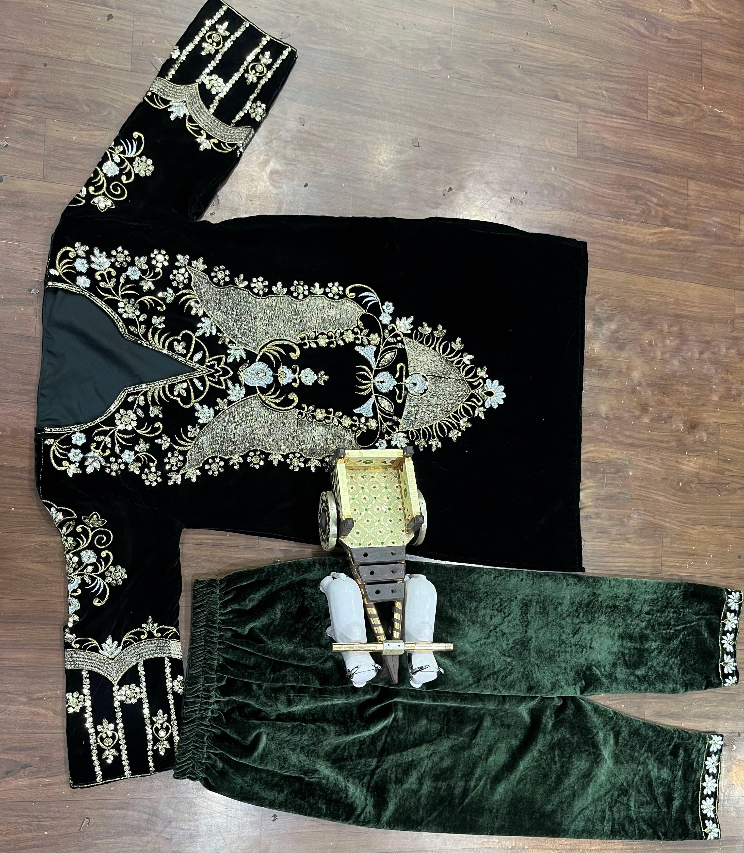 Velvet Designer Co-ord Set